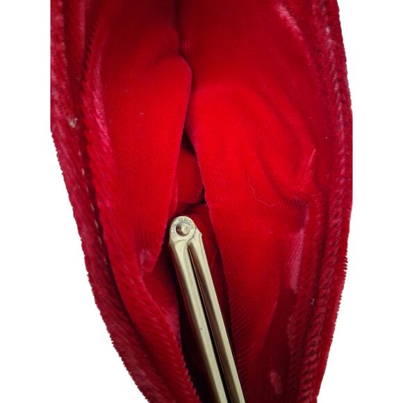 Vintage 1940's Lin Bren Womens Velvet Old Money Elegant Pull up Handle Purse - Picture 10 of 12